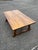 Brown Vintage Solid Wood Trestle Coffee Table For Sale - Image 8 of 8