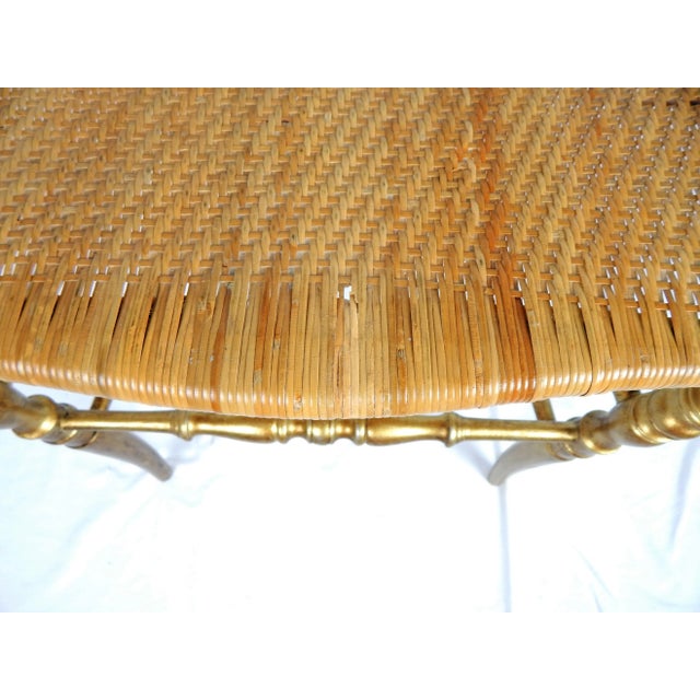 Gilded Wood Chiavari Chair With Woven Seat For Sale - Image 11 of 12
