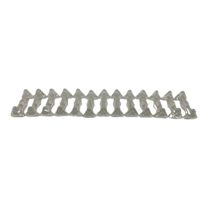 Set of 12 French Art Deco Style Molded Glass Knife Rests