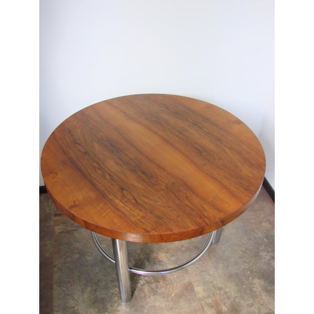 Brown Bauhaus Coffee Table by Robert Slezák, 1930s For Sale - Image 8 of 16