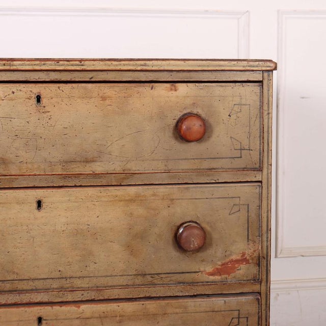 English Painted Chest of Drawers For Sale - Image 3 of 11