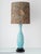 Metal Tall Vintage Casa Pupo Turquoise Botanical Ceramic Table Lamp, 1960s For Sale - Image 7 of 18