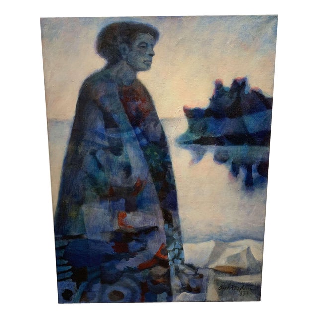 South African Artist, 1970s, Large Painting on Canvas For Sale