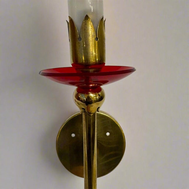 1950s Pair of Sconces by Angello Lelli for Arredoluce For Sale - Image 9 of 9
