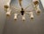 Metal Large Brass Chandelier with Opaline Glass Shades from Stilnovo, 1950s For Sale - Image 7 of 11