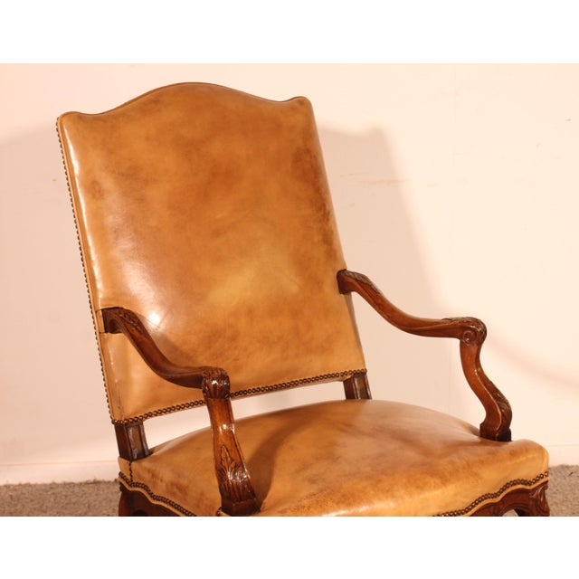 18th Century Regency Armchair in Walnut For Sale - Image 10 of 13