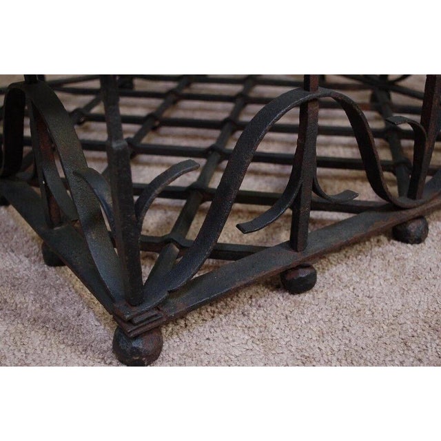 Antique Mission Arts & Crafts Samuel Yellin Style Wrought Iron Coffee Table For Sale - Image 4 of 12