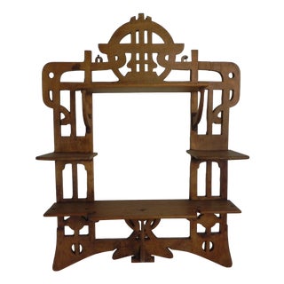 Art Nouveau Wall Rack, 1920s For Sale