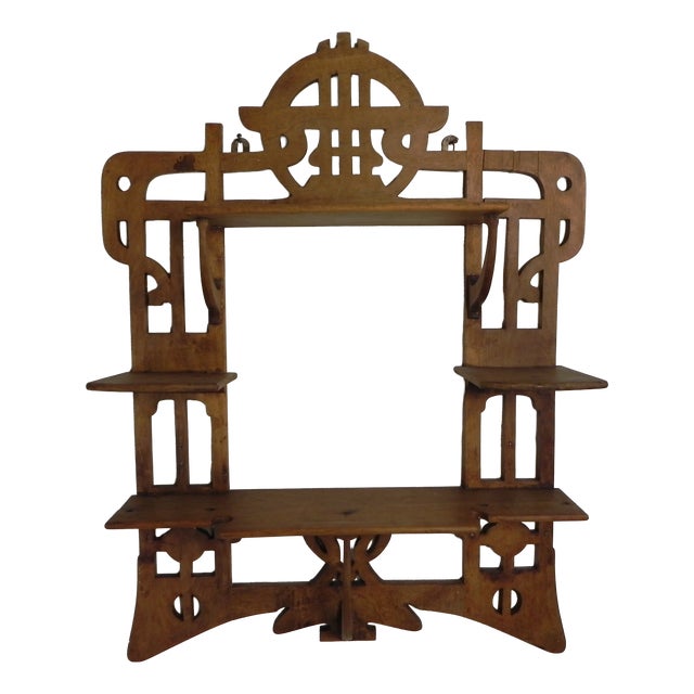 Art Nouveau Wall Rack, 1920s For Sale