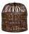 Vintage Rustic Industrial Iron Cage Basket Pendant Light For Sale