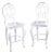 Pair of Fretwork Round Counter Height Chairs For Sale