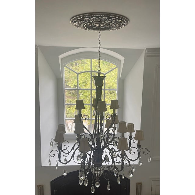 Traditional Fine Art Lamps a Midsummer Night's Dream 57" Crystal Chandelier For Sale - Image 3 of 8