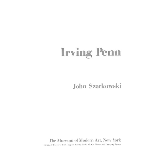 SZARKOWSKI, John [216] pp. The Museum of Modern Art 1984 12 1/4" x 10 7/8" Published in conjunction with an exhibition at...