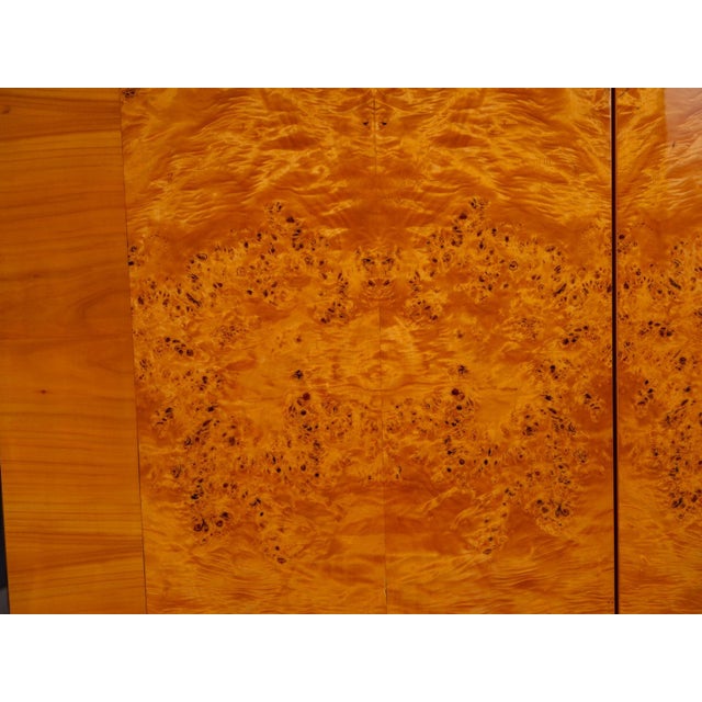 Vintage Wardrobe in Burl Wood Veneer, Czechoslovakia, 1970 For Sale - Image 11 of 18