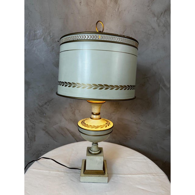 Metal Empire Style Table Lamp, 1920s For Sale - Image 7 of 10