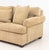 Late 20th Century Modern Beige Chenille Upholstered Three-Seat Sofa For Sale - Image 5 of 7