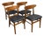 Set of 4 Vintage Danish Modern Teak Dining Chairs by Thomas Harlev for Farstrup, Model 210 Circa 1950s For Sale