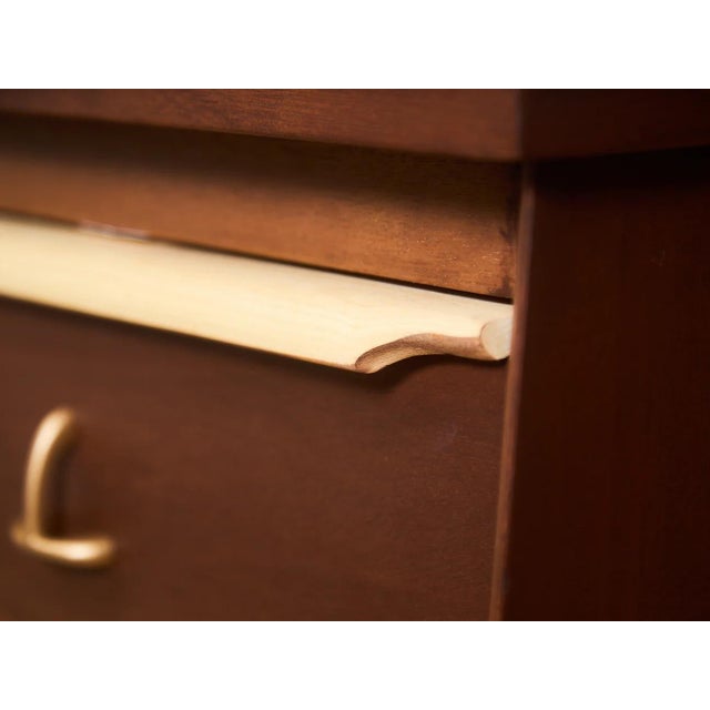 Burnt Umber Mid 20th Century Two Tone Dresser For Sale - Image 8 of 9