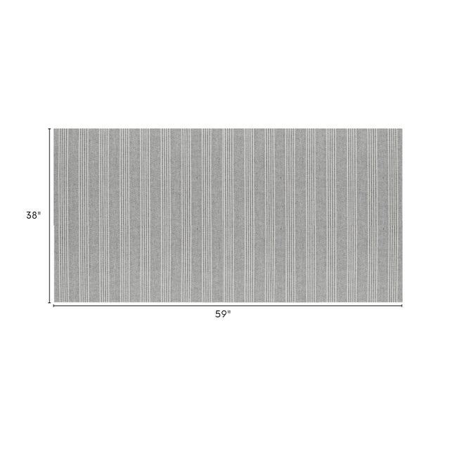 Contemporary Ralph Lauren Fawkes Woolen Stripe Fabric Remnant 59" X 38" For Sale - Image 3 of 6