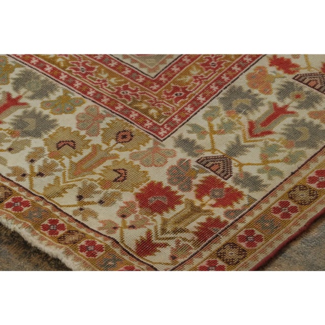 1920s Vintage Turkish Anatolian Prayer Rug With Ornate Border Design - Rug & Kilim For Sale - Image 5 of 9
