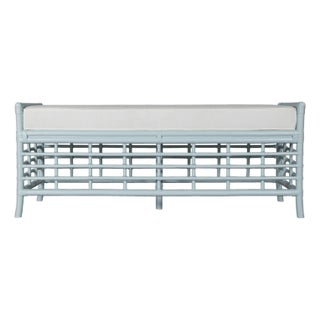 Luna Bench - Light Blue For Sale