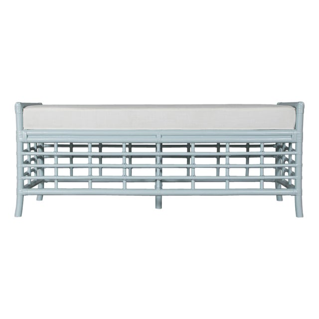 Luna Bench - Light Blue For Sale