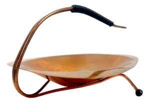 Mid-Century Modern Copper Bowl in the style of Carl Auböck, Austria, 1950s