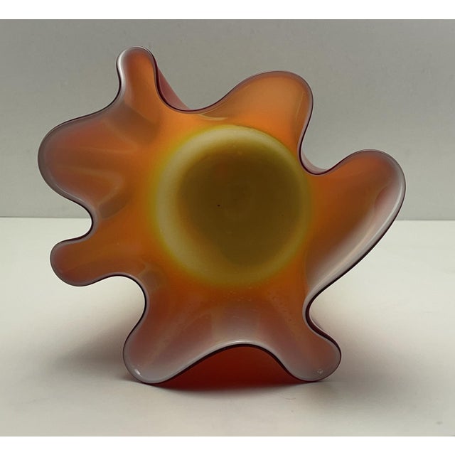 Orange Vintage Vase by Carlo Moretti, 1990s For Sale - Image 8 of 17