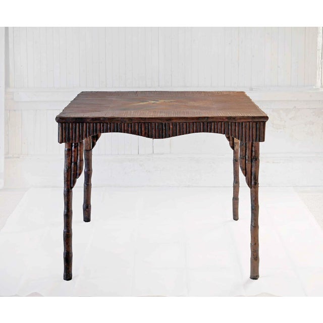 1920s Chinoiserie Table - Hand Carved Beechwood For Sale - Image 5 of 9