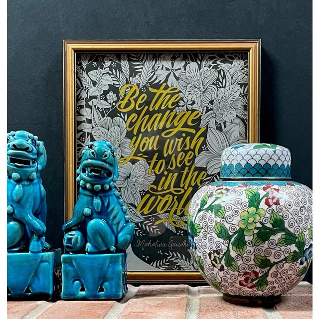 Early 20th Century Antique Chinese Cloisonné Ginger Jar For Sale - Image 5 of 8