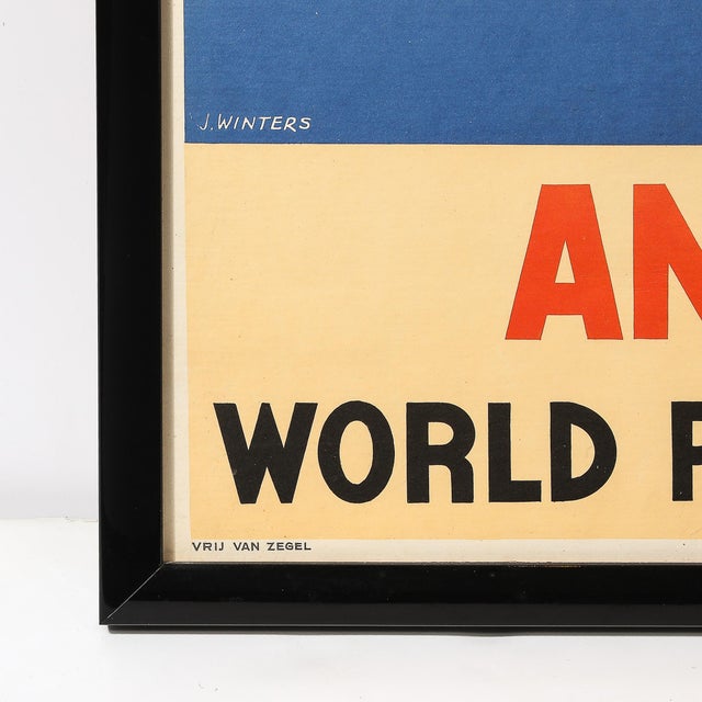 Art Deco Lithograph Poster "Antwerp" World Port- Art City by Jozef Winters For Sale - Image 12 of 14