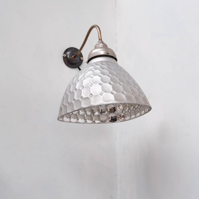 Silver Mercury Glass Wall Lights, 1930s, Set of 2 For Sale - Image 8 of 10