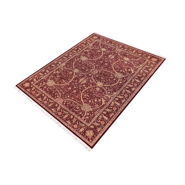 Designed with mesmerizing intricacy and gorgeous color palette, this hand-knotted masterpiece demonstrates the beauty and...