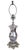 Antique Asian Reverse Painted Mercury Glass Vase as Lamp For Sale - Image 4 of 13