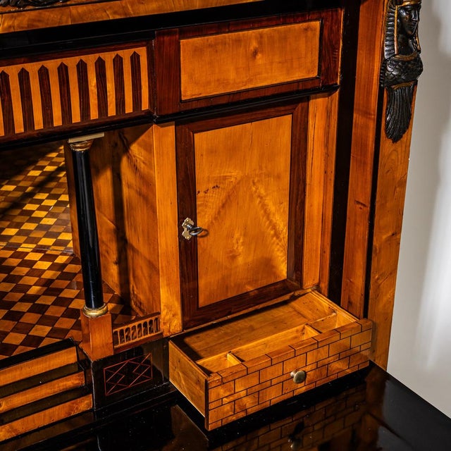 Brown Antique Empire Secretaire, 1815 For Sale - Image 8 of 12