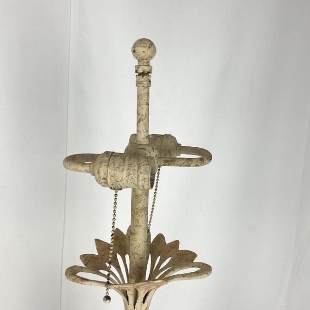 Brown 1980s Fredric Cooper Metal Lamps - a Pair For Sale - Image 8 of 9