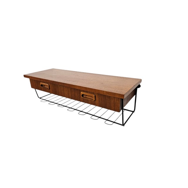 Teak Wall Console, 1960s For Sale - Image 14 of 14