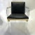 Maison Romeo Set Four Vintage French Maison Romeo Brass, Lucite and Ostrich Leather Armchairs For Sale - Image 4 of 12