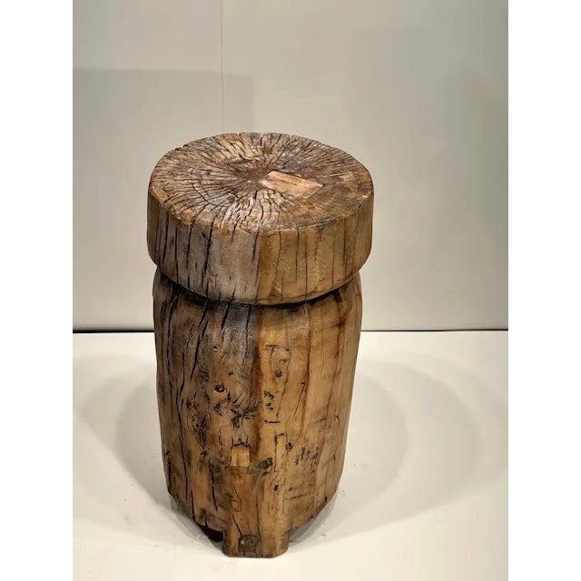 Kenneth Ludwig Chicago Vintage French Wooden Stool - #374 For Sale - Image 4 of 6