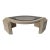 Postmodern 1980s Eye Shaped Textured Coffee Table For Sale - Image 4 of 4