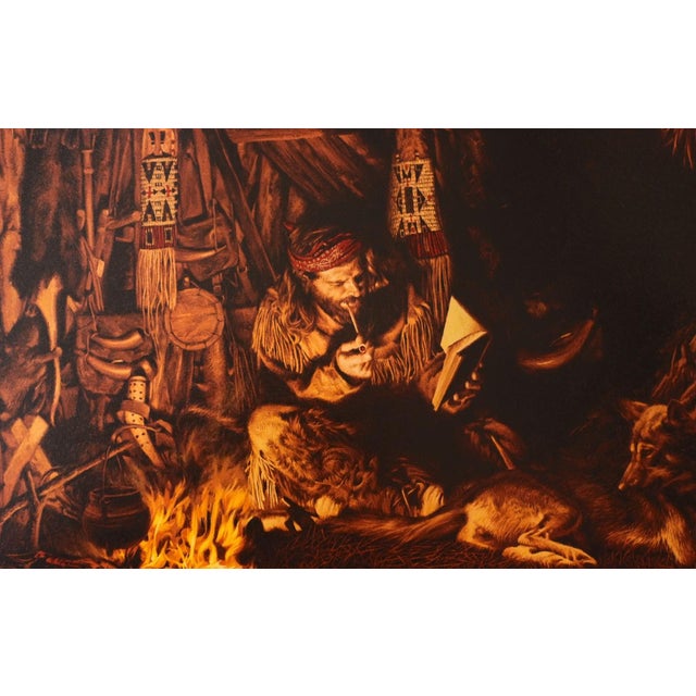 Realism Paul Calle "Fireside Companions" Signed Limited Edition Print, 1995 For Sale - Image 3 of 12