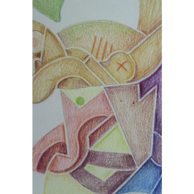 Paper Fritz Klee, Abstract Composition, Germany, 1955, Drawing For Sale - Image 7 of 17