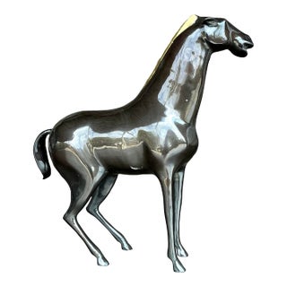 Vintage Boho Bronze Horse After Loet Vanderveen For Sale