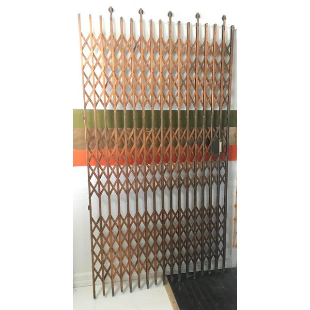 Antique Heavy Metal Brass Otis Elevator/ Lift Scissor Door/Gate Chairish