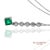 Early 21st Century Gia Certified Platinum 900 Natural Diamond and Colombian Emerald Pendant For Sale - Image 5 of 13
