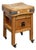 Butcher's Chopping Block Table With Through Drawer on Casters From England For Sale