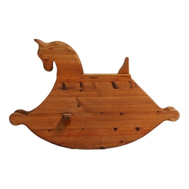 Rocking Horse in Pine, 1970s For Sale