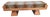 Bench with Pyramid Legs and Animalier Fabric from Artigianato Italiano, 2000s For Sale