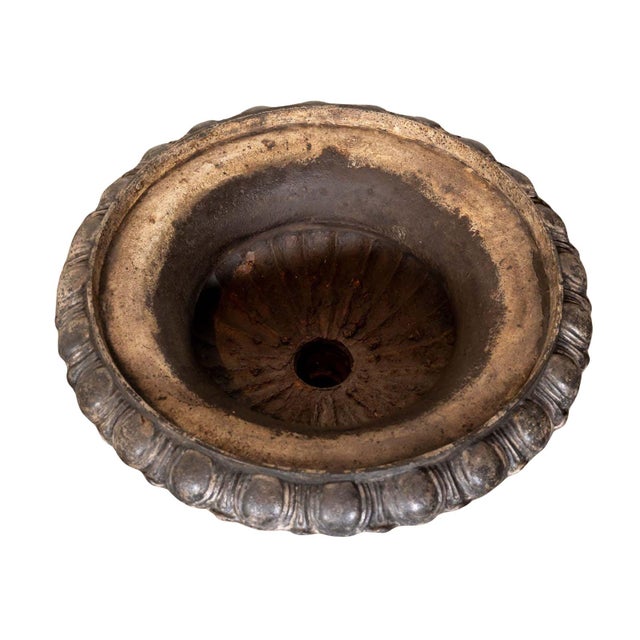 1900 - 1909 Antique Cast Iron Planter For Sale - Image 5 of 5