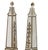 Hollywood Regency Pair Elephant Obelisks Glazed Terra Cotta, Italian For Sale - Image 3 of 9